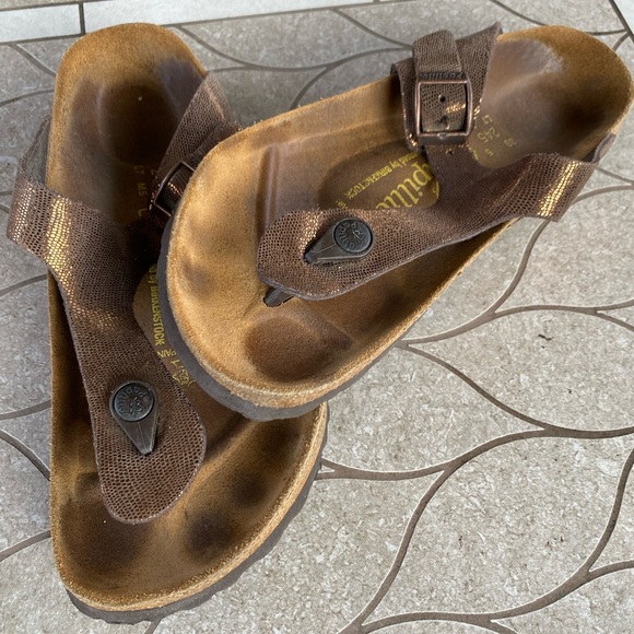 Birkenstock Papillio metallic sandal EUC size 38 - Picture 2 of 6